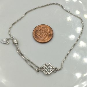 Alex and Ani Sterling Silver Endless Knot Bracelet